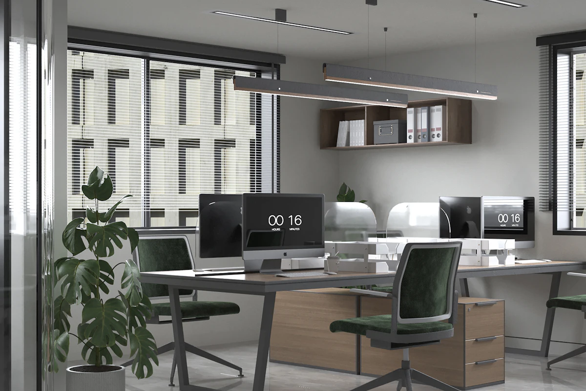 Showroom Lumen, interior iluminado