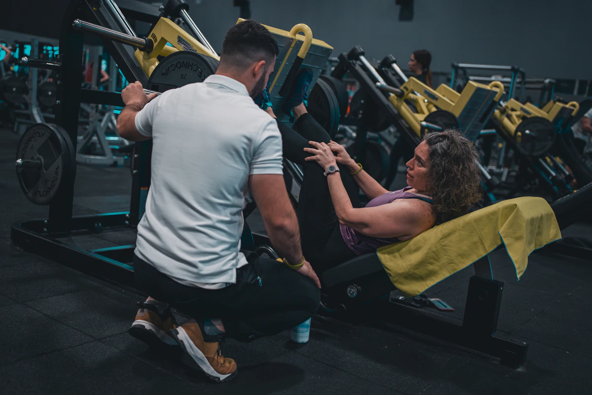 Entrenamiento de fuerza con acompañamiento